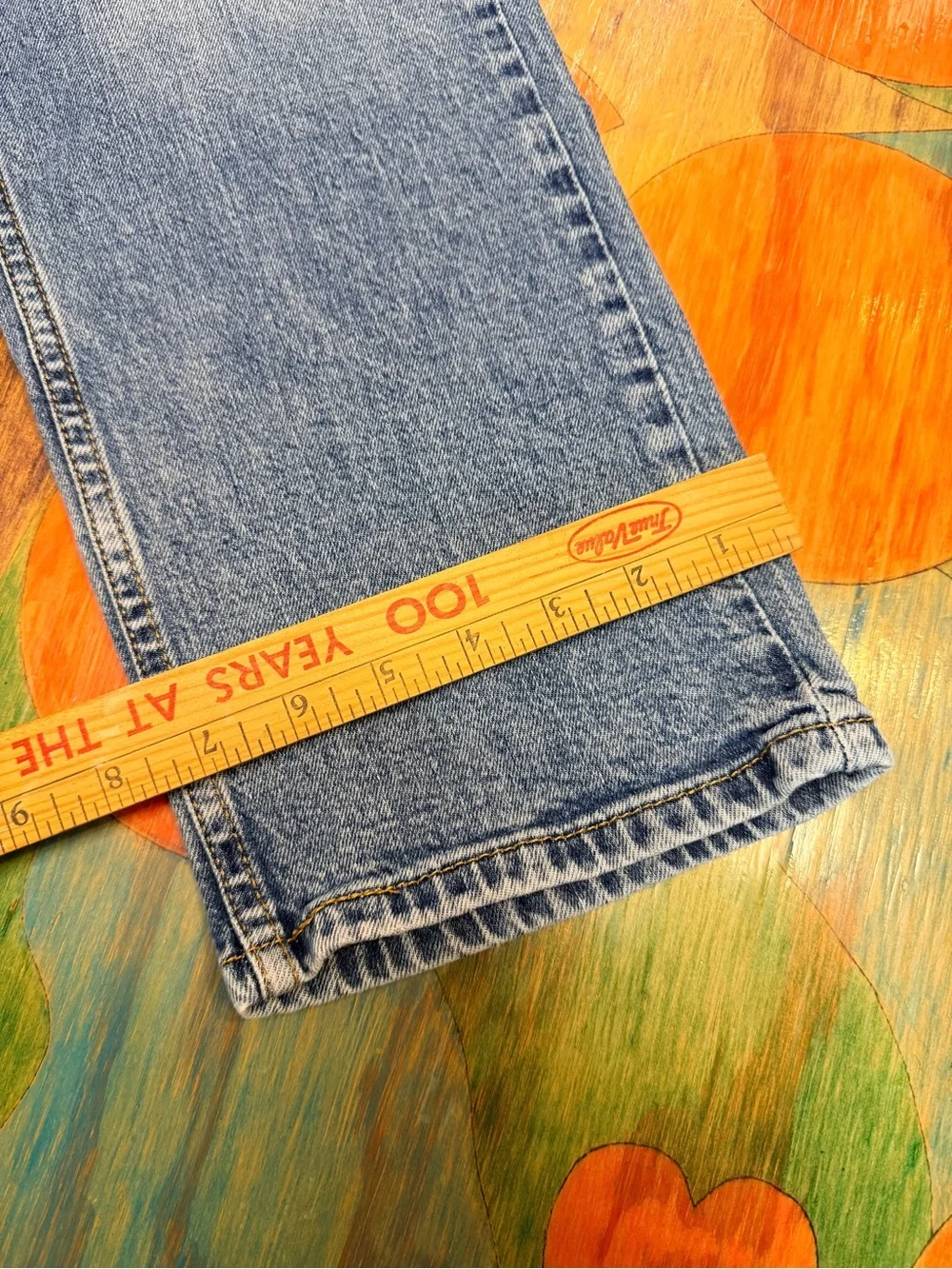 Levi Strauss & Co Blue 514 Straight Denim Jeans Medium Wash Men's 32WX30L Pull O